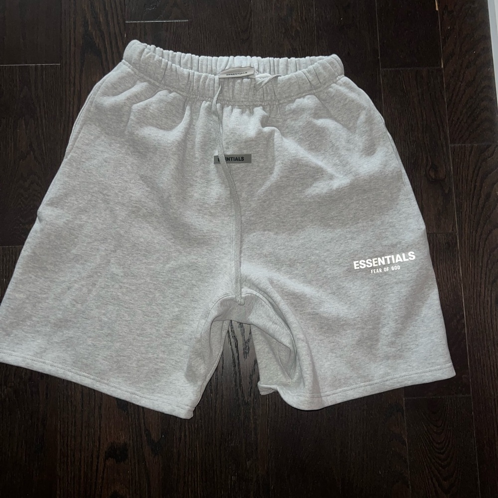 Essentials Light Gray Athletic Men's Shorts